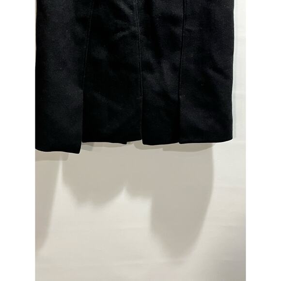 PRADA Designer Black Wool Wide Inverted Box Pleats A-Line Mini Skirt Sz 40 - Picture 10 of 12